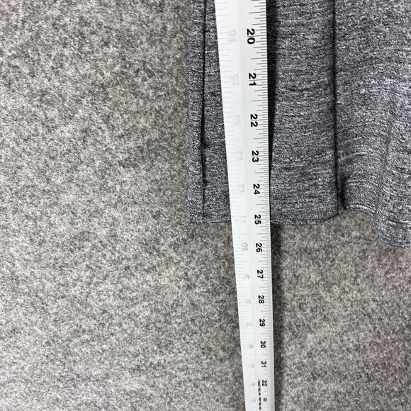 H&M Blouse Women M Medium Gray Full Zip Sleeveless Lined Wide Strap Round Neck - Picture 8 of 9